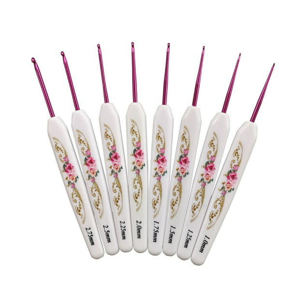 set of 14 pink plastic yarn needles weaving plastic canvas sewing flower loom 